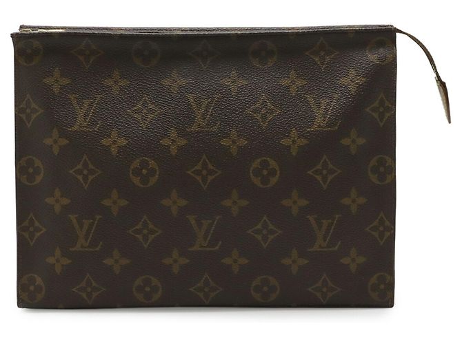 Borsa Louis Vuitton Monogram Pochette Toilette 26 Marrone - vista 2