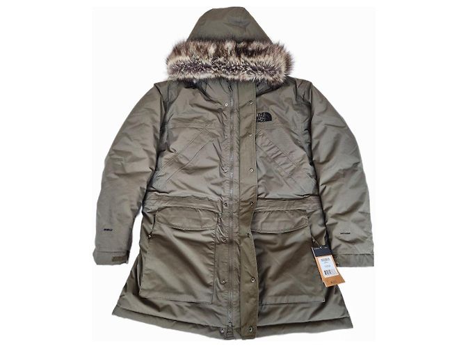 Parka The North Face "New Peak Parka" kaki - vue 2