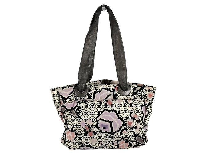 Chanel Vintage Mehrfarbige Logo CC Schultertasche Mehrfarben - Ansicht 2