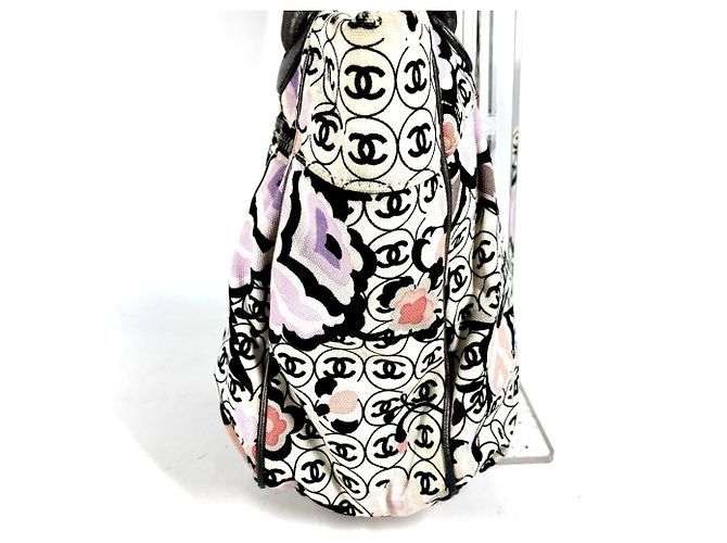 Chanel Vintage Mehrfarbige Logo CC Schultertasche Mehrfarben - Ansicht 3