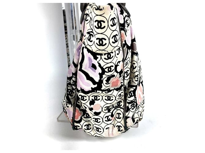Chanel Vintage Mehrfarbige Logo CC Schultertasche Mehrfarben - Ansicht 4