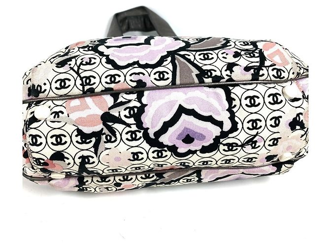 Chanel Vintage Mehrfarbige Logo CC Schultertasche Mehrfarben - Ansicht 5
