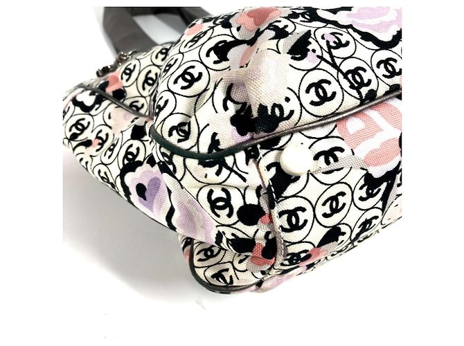 Chanel Vintage Mehrfarbige Logo CC Schultertasche Mehrfarben - Ansicht 6
