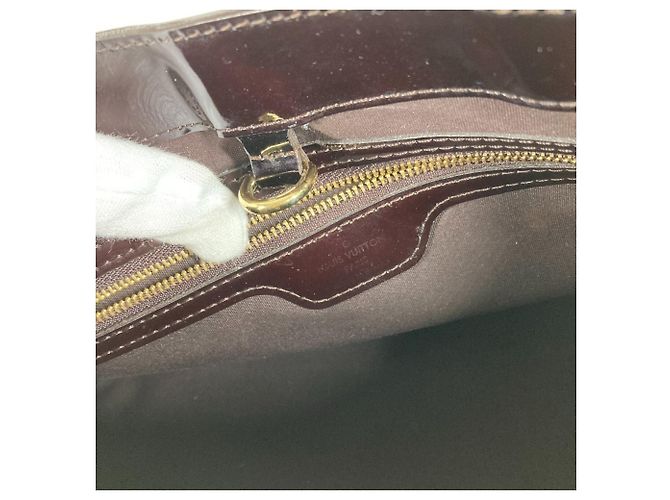 Borsa Tote Louis Vuitton Monogram Vernis Wilshire PM Porpora - vista 11