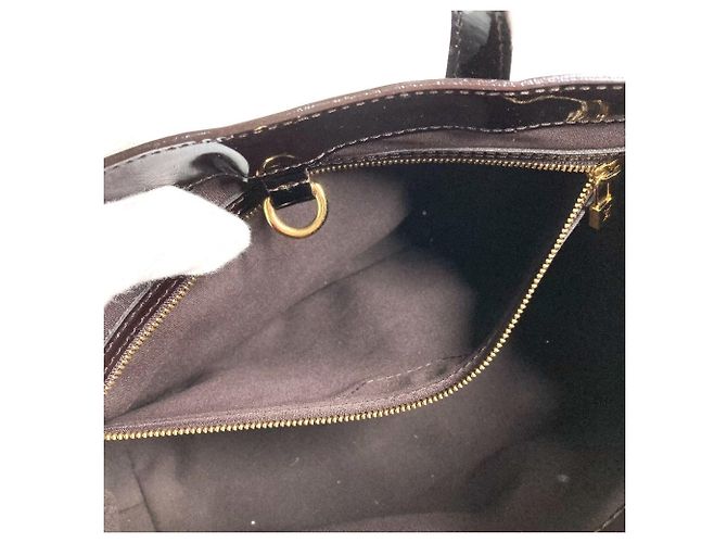 Borsa Tote Louis Vuitton Monogram Vernis Wilshire PM Porpora - vista 12