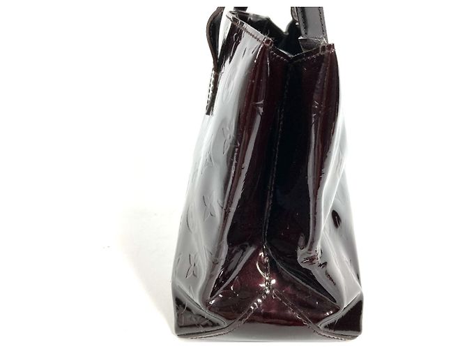 Borsa Tote Louis Vuitton Monogram Vernis Wilshire PM Porpora - vista 4