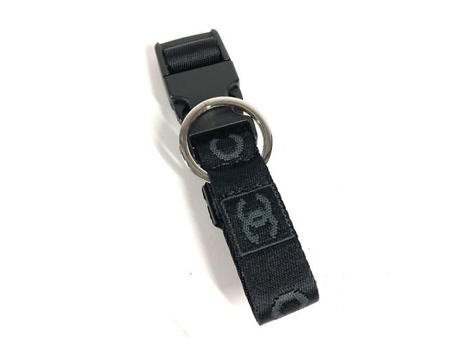 Bracciale in tela nera Chanel Nero - vista 2
