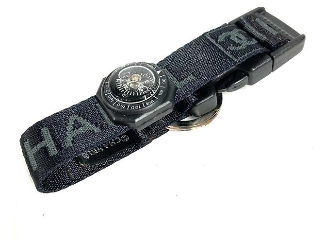 Bracciale in tela nera Chanel Nero - vista 3
