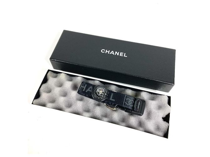 Bracciale in tela nera Chanel Nero - vista 7