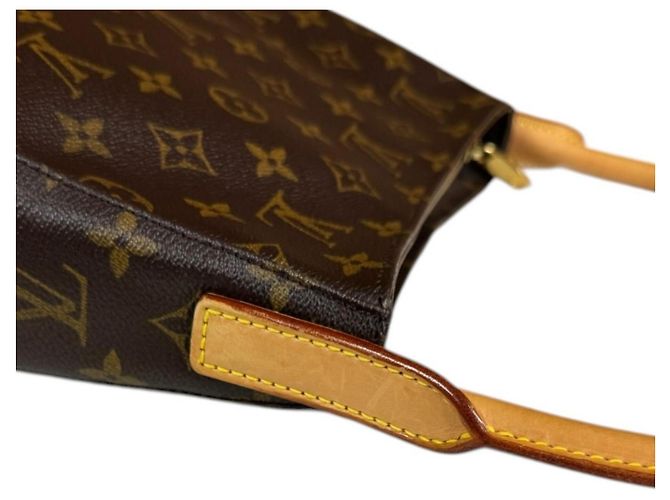 Borsa a Spalla Looping MM Monogramma Louis Vuitton Marrone - vista 11