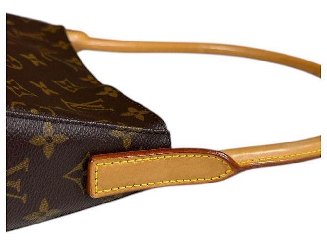 Borsa a Spalla Looping MM Monogramma Louis Vuitton Marrone - vista 12