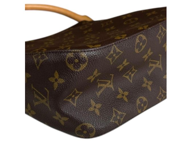 Borsa a Spalla Looping MM Monogramma Louis Vuitton Marrone - vista 9