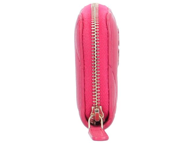 Monedero de piel de cordero Chanel 19 Rosa - vista 3