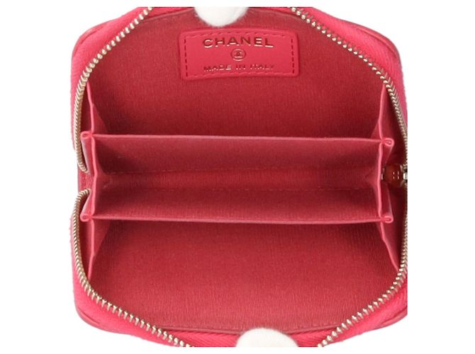 Monedero de piel de cordero Chanel 19 Rosa - vista 5