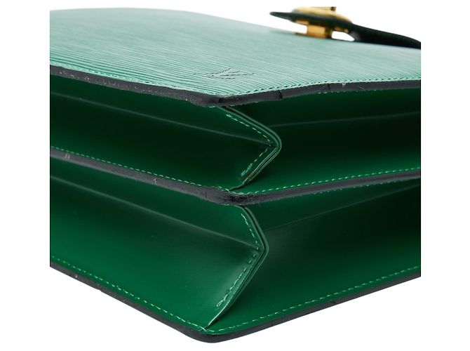 Borsa a tracolla Louis Vuitton Epi Capucines in Verde Borneo - vista 4
