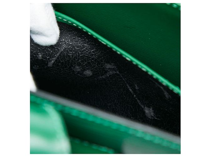 Borsa a tracolla Louis Vuitton Epi Capucines in Verde Borneo - vista 6