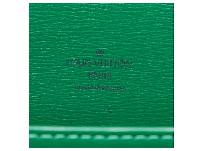 Borsa a tracolla Louis Vuitton Epi Capucines in Verde Borneo - vista 8