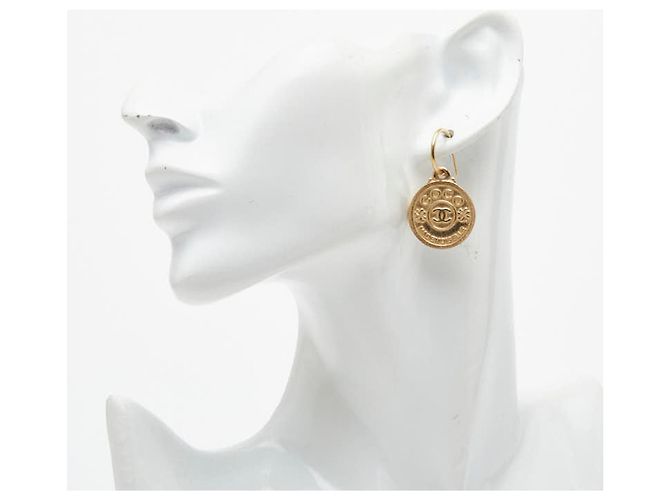Ohrringe mit Münzmuster Mademoiselle Coco von Chanel Golden - Ansicht 4