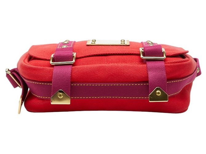 Bolsa transversal Louis Vuitton Antigua Busas PM Vermelho - vista 3