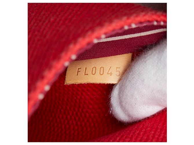 Bolsa transversal Louis Vuitton Antigua Busas PM Vermelho - vista 8