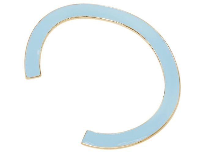 Bracciale a manica curva Bottega Veneta Argento Verde Blu chiaro - vista 2