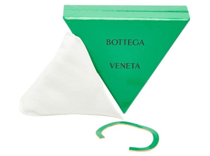 Bracciale a manica curva Bottega Veneta Argento Verde Blu chiaro - vista 5