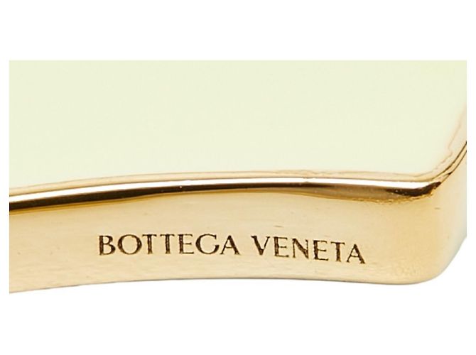 Bracciale a manica curva Bottega Veneta Argento D'oro Verde - vista 3