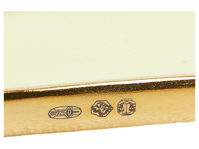 Bracciale a manica curva Bottega Veneta Argento D'oro Verde - vista 5