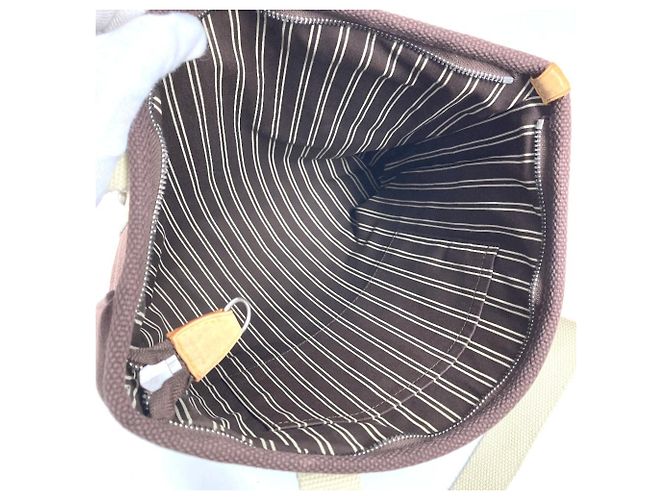 Borsa Louis Vuitton Antigua Cabas MM Marrone - vista 10