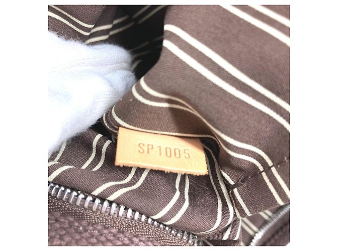 Borsa Louis Vuitton Antigua Cabas MM Marrone - vista 12