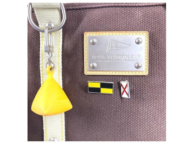 Borsa Louis Vuitton Antigua Cabas MM Marrone - vista 15