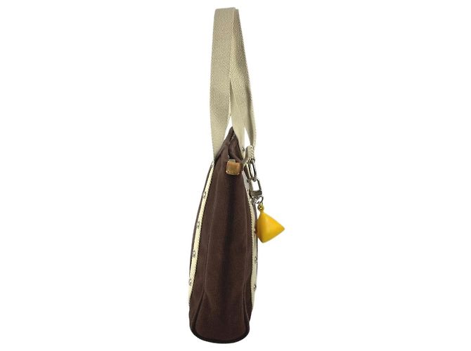 Borsa Louis Vuitton Antigua Cabas MM Marrone - vista 3