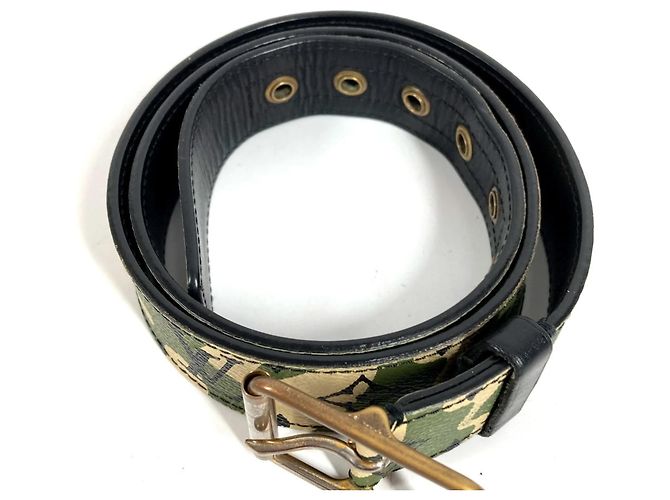 Louis Vuitton Takashi Murakami Monogramouflage Khaki Gürtel - Ansicht 2