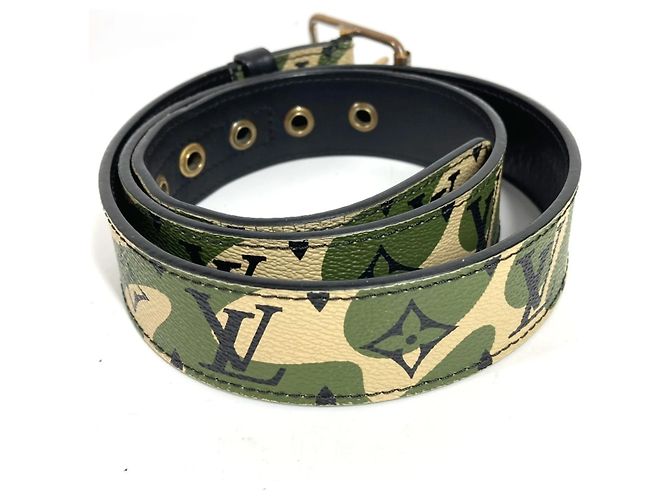 Louis Vuitton Takashi Murakami Monogramouflage Khaki Gürtel - Ansicht 4
