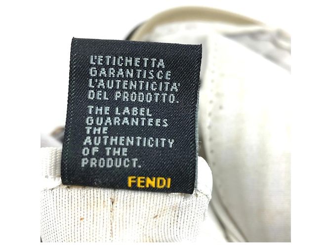 Zucchino Borsa in nylon beige Fendi 7VA240 - vista 12