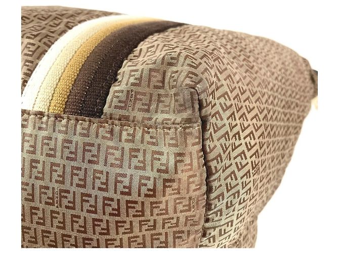 Zucchino Borsa in nylon beige Fendi 7VA240 - vista 8