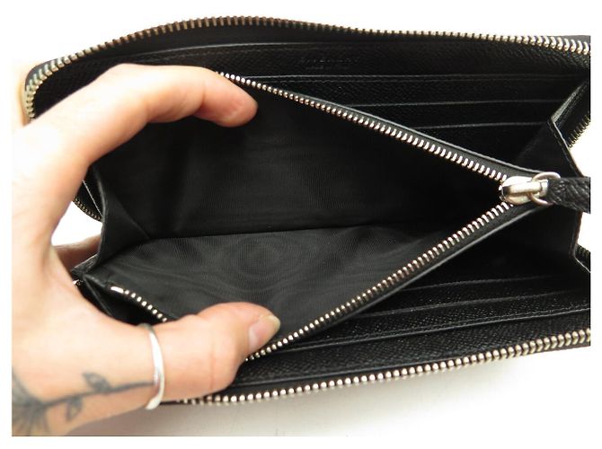 NEUE GIVENCHY PANDORA SCHWARZ GEGRANNTES LEDER-GELDBEUTEL - Ansicht 10