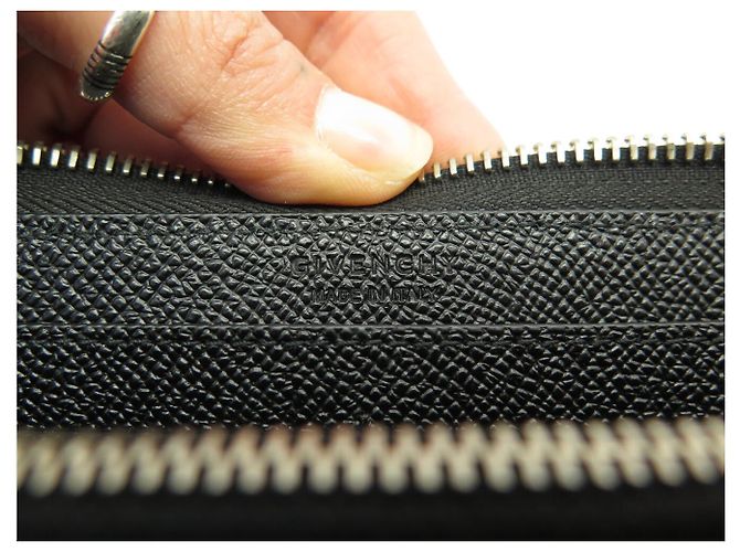 NEUE GIVENCHY PANDORA SCHWARZ GEGRANNTES LEDER-GELDBEUTEL - Ansicht 8