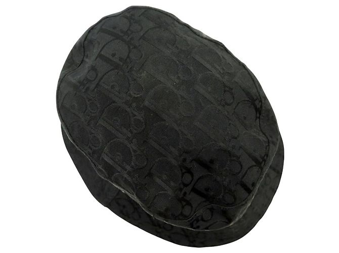 NUOVO CAPPELLO CHRISTIAN DIOR TRT04012 T58 CAPPELLO IN CANVAS MONOGRAMMA OBLIQUO NERO - vista 6