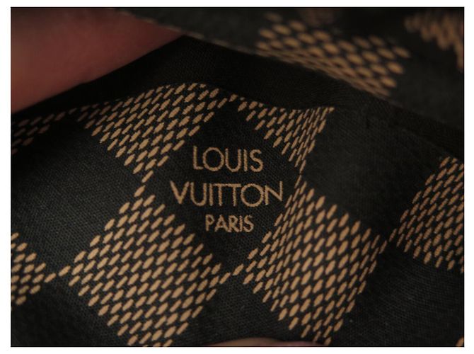 SOMBRERO LOUIS VUITTON BOB 58 EN ALGODÓN MARRÓN CON INTERIOR DAMIER Castaño - vista 12