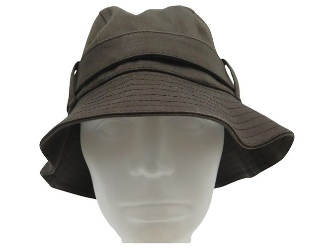 SOMBRERO LOUIS VUITTON BOB 58 EN ALGODÓN MARRÓN CON INTERIOR DAMIER Castaño - vista 2