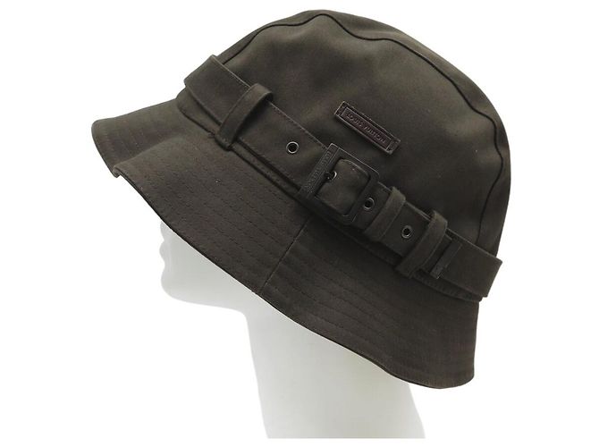 SOMBRERO LOUIS VUITTON BOB 58 EN ALGODÓN MARRÓN CON INTERIOR DAMIER Castaño - vista 3