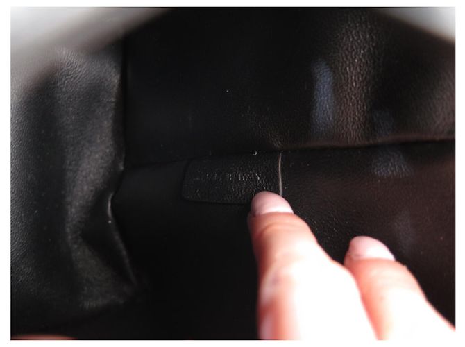 Céline NUOVO RARO BORSO A MANO CELINE STRAP BOX CON MANIGLIA IN CUOIO DI CROCODRILO Nero - vista 9