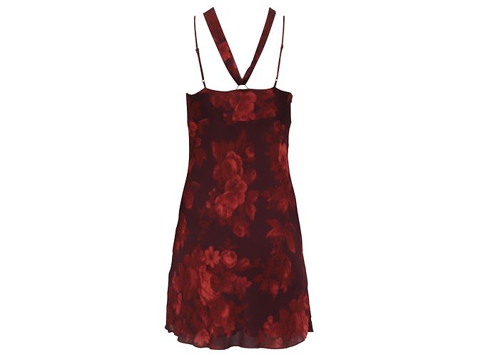Vestido Mini Iryna en Viscosa Burdeos de Reformation Roja - vista 4