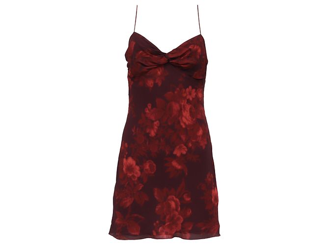 Vestido Mini Iryna en Viscosa Burdeos de Reformation Roja - vista 5