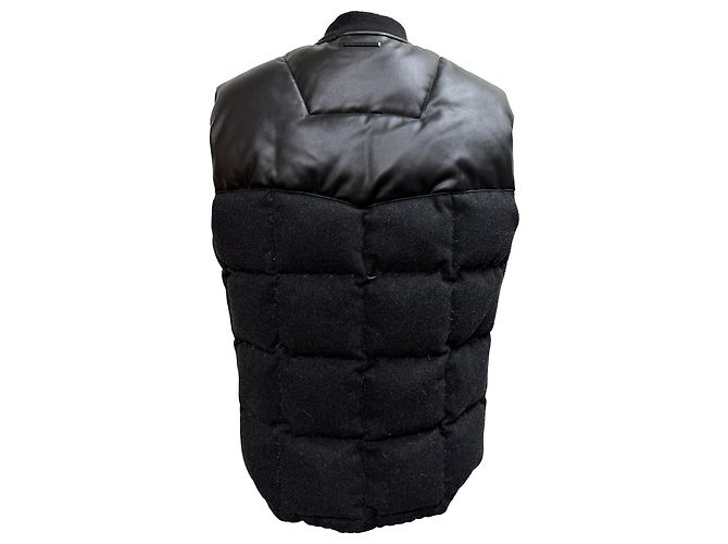 Gilet senza maniche in piuma nera in lana Armani Exchange Nero - vista 3