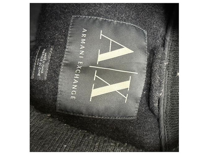 Gilet senza maniche in piuma nera in lana Armani Exchange Nero - vista 4