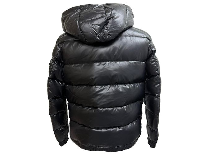 Giacca Puffer Moncler Maya in nylon nero - vista 3