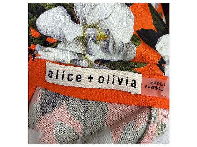 Falda Midi de Algodón con Estampado Floral Alice + Olivia Stephine - vista 4