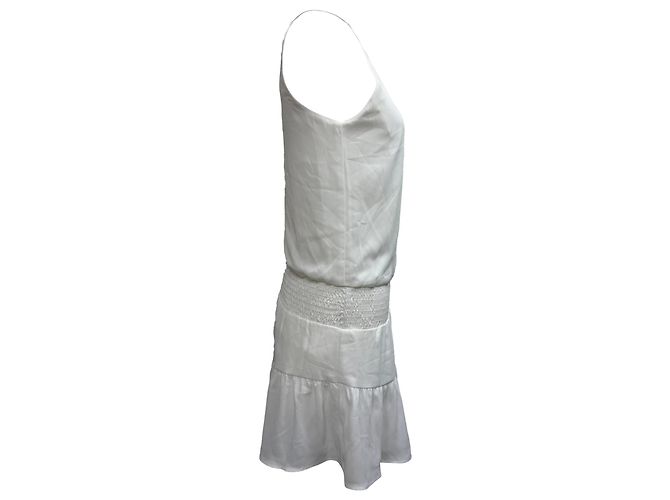Autre Marque Krisa Halterneck Mini Kleid aus weißem Polyester Roh - Ansicht 2
